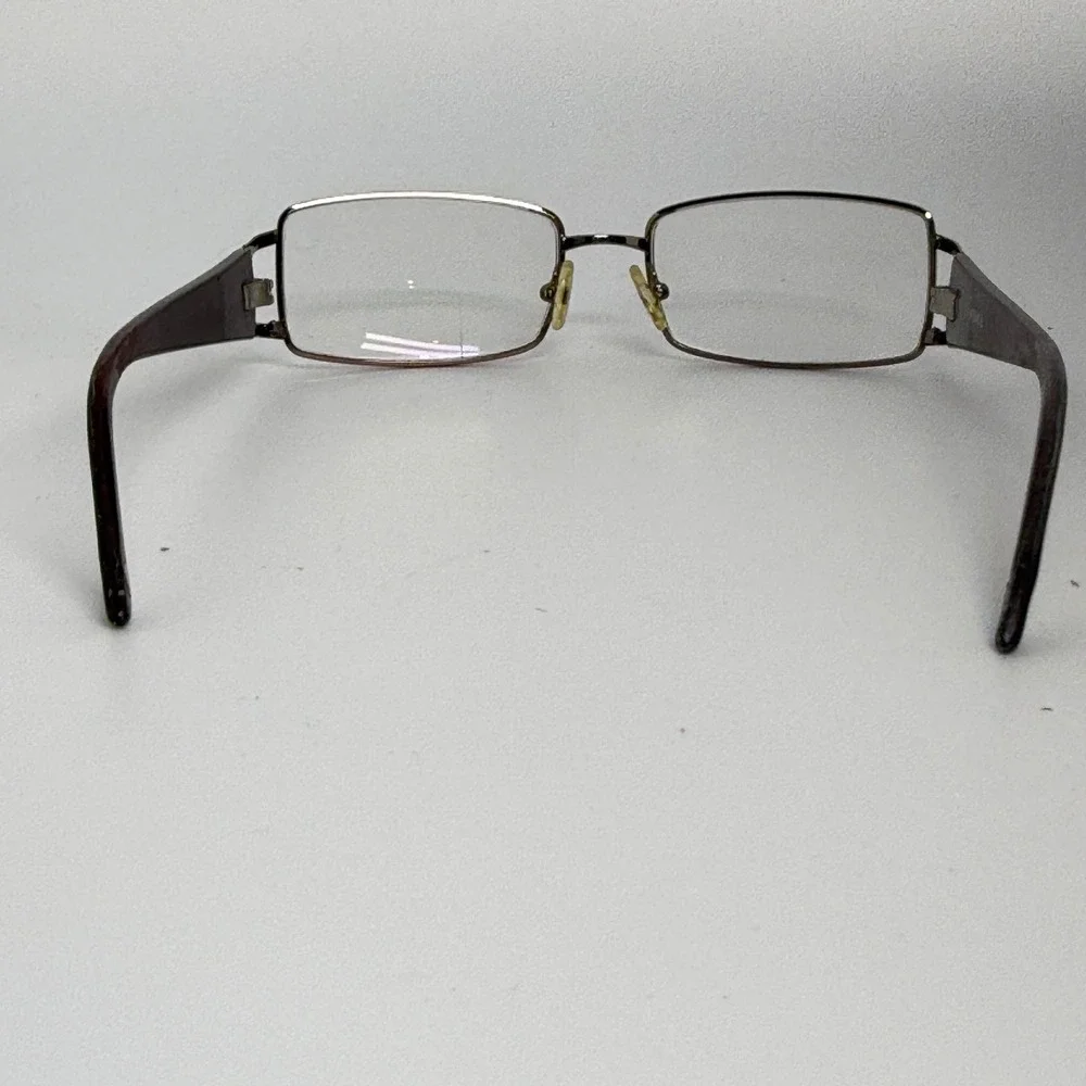Versace BV5568533 Eyeglasses Brown Metal Rectangle Rhinestone Greek‎ Key 21628